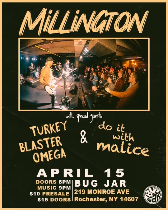 Millington w/ Turkey Blaster Omega & Do It With Malice @ The Bug Jar